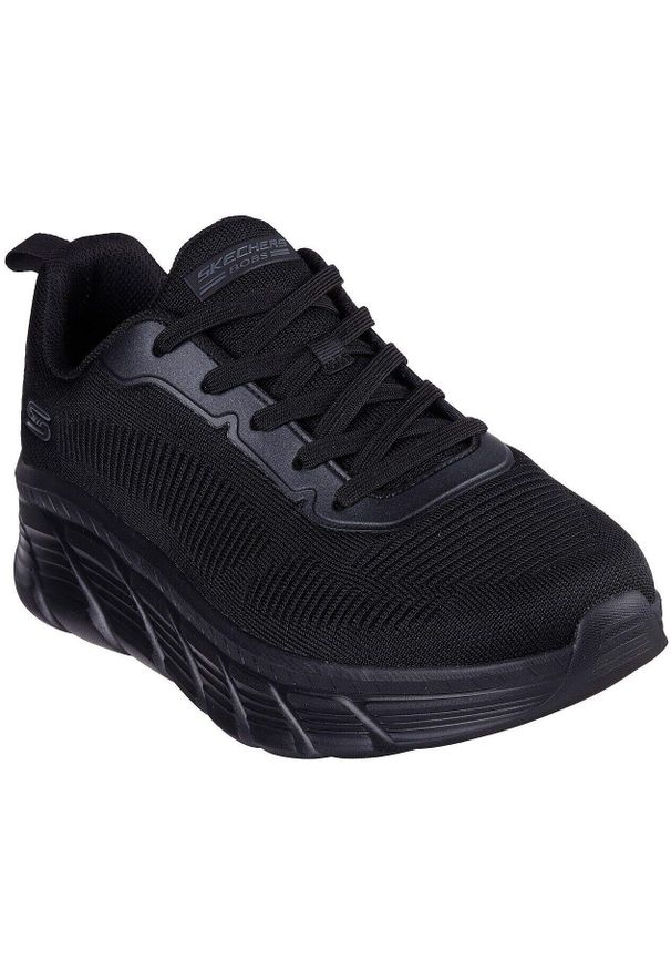 skechers - Adidasy Skechers Bobs B Flex Hi, Mężczyźni. Kolor: czarny. Materiał: materiał. Sport: fitness