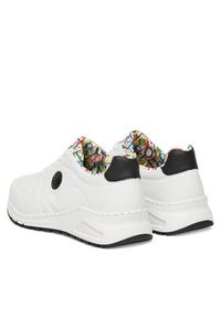 Rieker Sneakersy M4903-80 Biały. Kolor: biały. Materiał: skóra