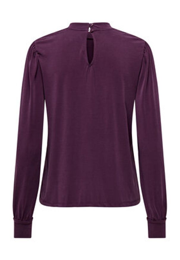 only - ONLY Bluzka 15303795 Fioletowy Regular Fit. Kolor: fioletowy. Materiał: syntetyk