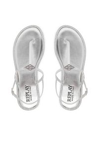 Replay - REPLAY Sandały GWF6R.000.C0002S Srebrny. Kolor: srebrny. Materiał: skóra #4
