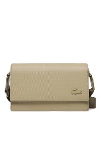 Torebka Lacoste NU4118CEL32 Lion. Kolor: beżowy. Materiał: skórzane #1