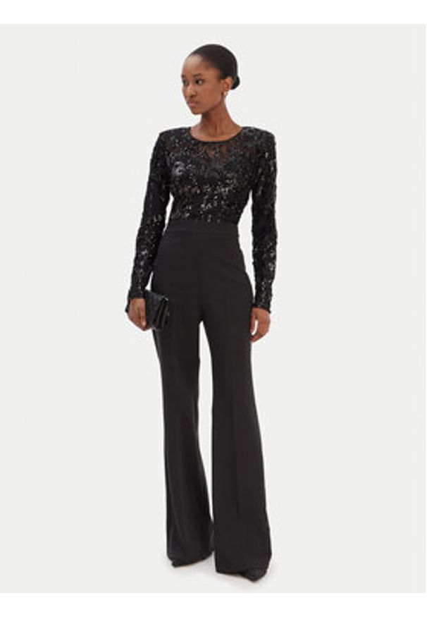 Rinascimento Kombinezon CFC0126410003 Czarny Regular Fit. Kolor: czarny. Materiał: syntetyk