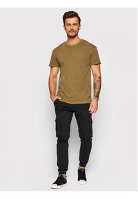 Jack & Jones - Jack&Jones Spodnie materiałowe Paul 12139912 Czarny Tapered Fit. Kolor: czarny. Materiał: bawełna