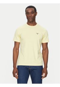 Barbour T-Shirt Essential Sports MTS0331YE36 Żółty Tailored Fit. Kolor: żółty. Materiał: bawełna