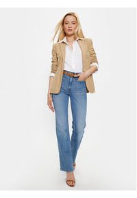 Lauren Ralph Lauren Marynarka 200797305013 Beżowy Regular Fit. Kolor: beżowy. Materiał: bawełna