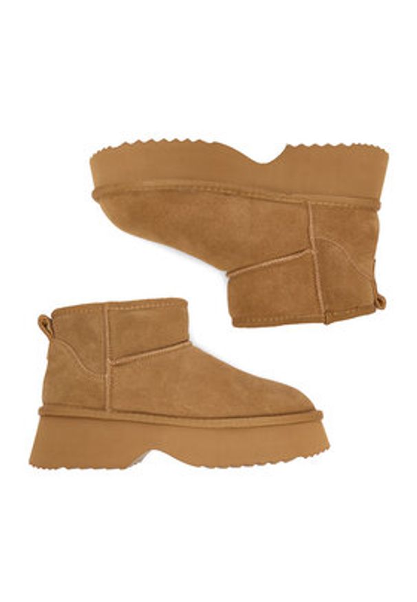 Badura Śniegowce EO-ANIKA-TS6302-01 Brązowy. Kolor: brązowy. Materiał: skóra, zamsz