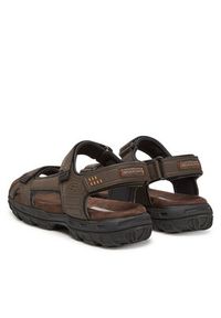skechers - Skechers Sandały Garver-Louden 64487/BRN Brązowy. Kolor: brązowy. Materiał: skóra #3