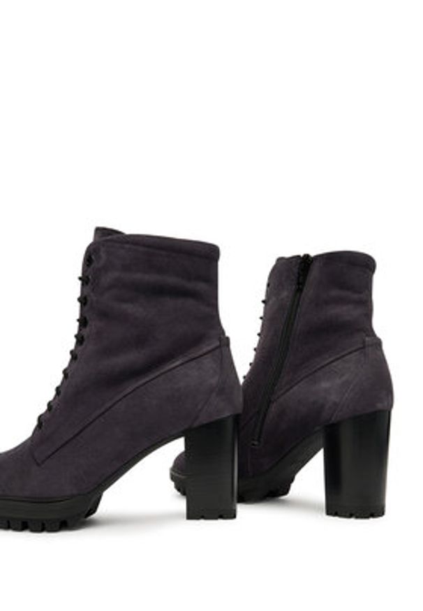 HÖGL Botki 0-187832-32000 Granatowy. Kolor: niebieski. Materiał: skóra, zamsz