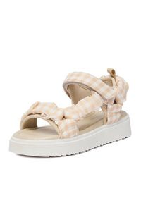 DeeZee Sandały CEO-CM250823-12 Beżowy jasny. Kolor: beżowy. Materiał: materiał #3