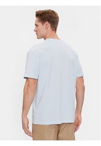 Tommy Jeans T-Shirt Linear Logo DM0DM17993 Niebieski Regular Fit. Kolor: niebieski. Materiał: bawełna