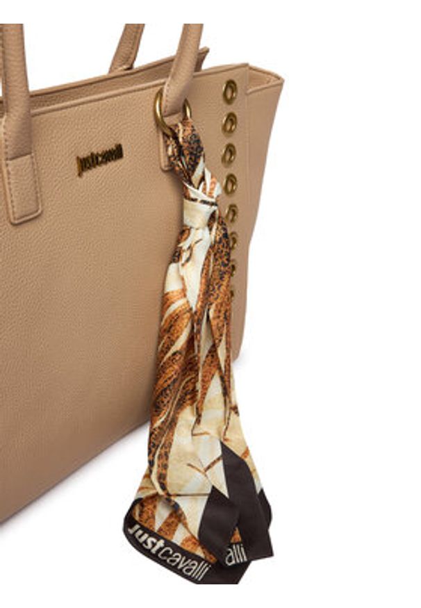 Just Cavalli Torebka 80RA4BF3 ZSB81 Brązowy. Kolor: brązowy. Materiał: skórzane