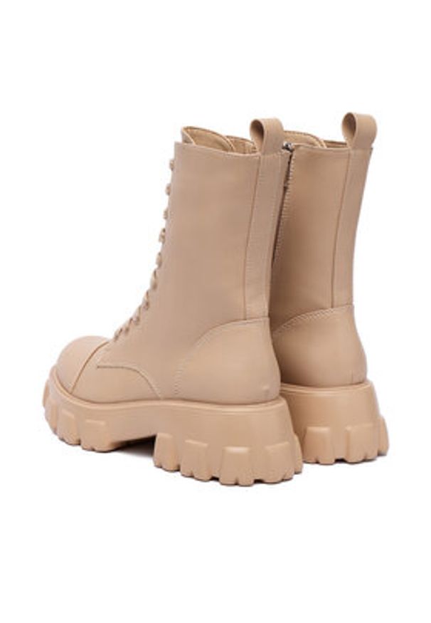 DeeZee Trzewiki 1709-1 Beżowy. Kolor: beżowy. Materiał: skóra