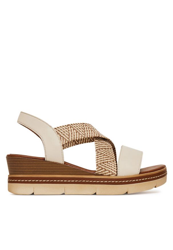 Sandały Remonte. Kolor: beżowy