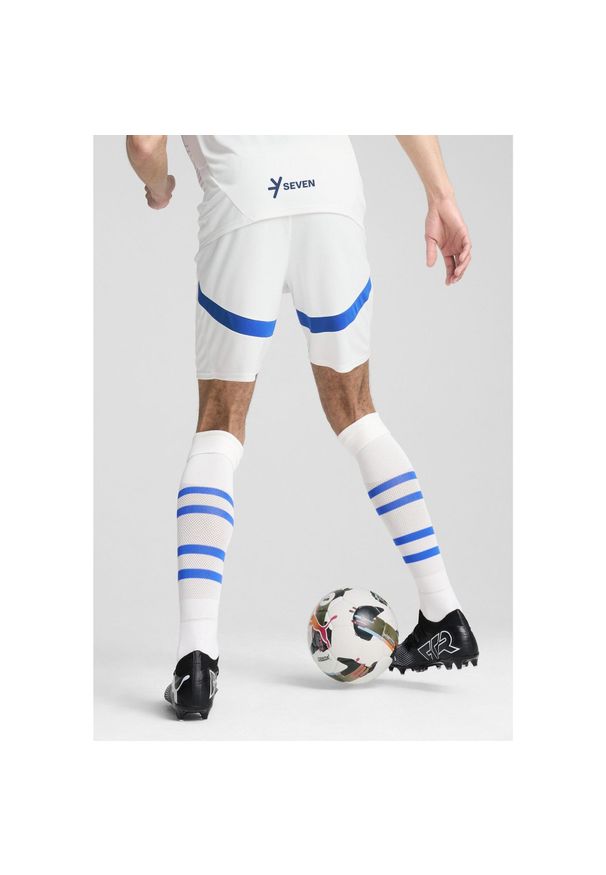 Puma - Męskie szorty Al Hilal Saudi F.C. 24/25 PUMA White Blue Intense. Kolor: biały, wielokolorowy, niebieski. Sport: piłka nożna