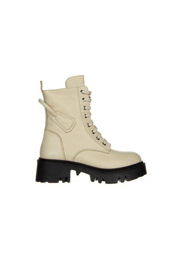 Trzewiki Bayla-161 054 2775 3633 Beige 161377, Beżowy, Skóra naturalna - 39. Zapięcie: pasek. Kolor: beżowy. Materiał: skóra. Szerokość cholewki: normalna. Sezon: zima, jesień. Obcas: na obcasie. Wysokość obcasa: średni