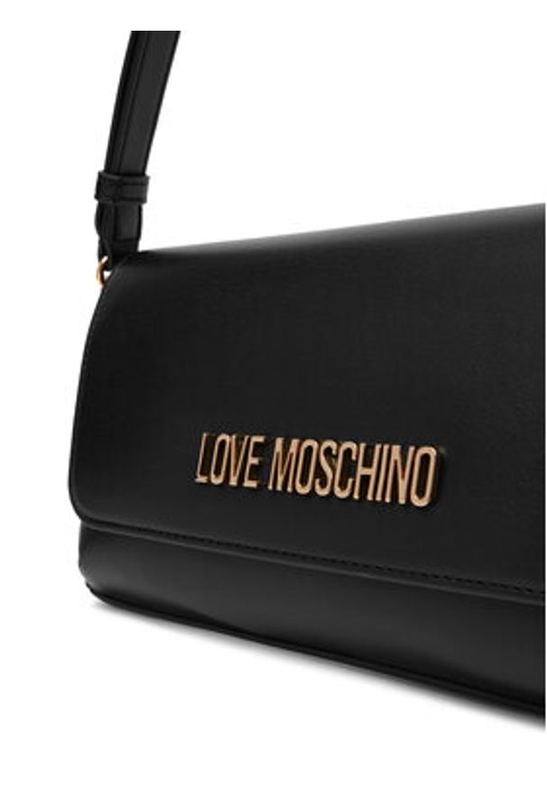 Love Moschino - LOVE MOSCHINO Torebka JC4058PP0NLO0000 Czarny. Kolor: czarny. Materiał: skórzane