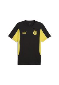 Puma - Męska koszulka Borussia Dortmund ftblARCHIVE PUMA Black Faster Yellow. Kolor: żółty, wielokolorowy, czarny. Wzór: aplikacja
