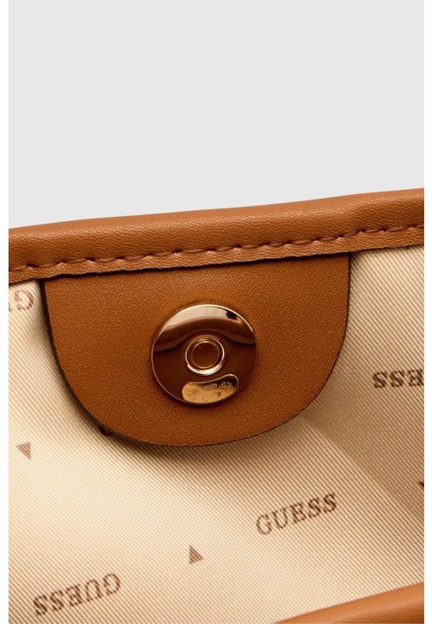 Guess - GUESS Beżowa shopperka damska Neda Large 2 In 1. Kolor: beżowy