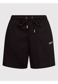 DKNY Sport Szorty sportowe DP2S5012 Czarny Regular Fit. Kolor: czarny. Materiał: bawełna, syntetyk