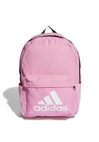 Adidas - Plecak adidas Classic Badge Of Sport HM8314 - różowy. Kolor: różowy. Materiał: materiał, poliester. Styl: sportowy