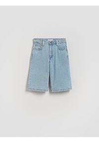 Reserved - Jeansowe szorty - niebieski. Kolor: niebieski. Materiał: jeans #1