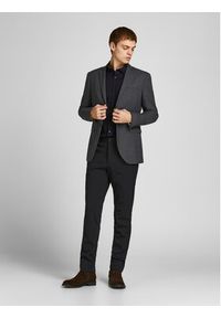 Jack & Jones - Jack&Jones Koszula 12201905 Czarny Slim Fit. Kolor: czarny. Materiał: bawełna #6