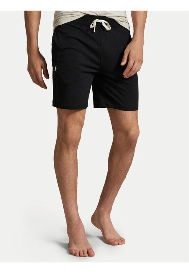 Polo Ralph Lauren Szorty sportowe 714965506003 Czarny Slim Fit. Kolor: czarny. Materiał: bawełna. Styl: sportowy