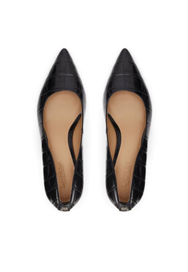Lauren Ralph Lauren - LAUREN RALPH LAUREN Szpilki Adrienne 802951355001 Czarny. Kolor: czarny. Materiał: skóra. Obcas: na szpilce