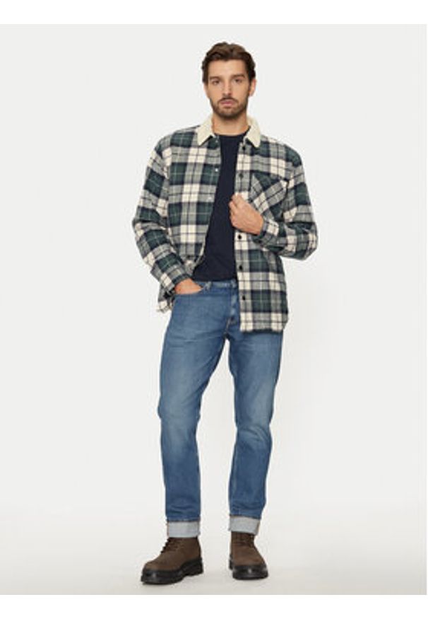 Jack & Jones Kurtka przejściowa Zac Teddy 12258432 Beżowy Relaxed Fit. Kolor: beżowy. Materiał: bawełna