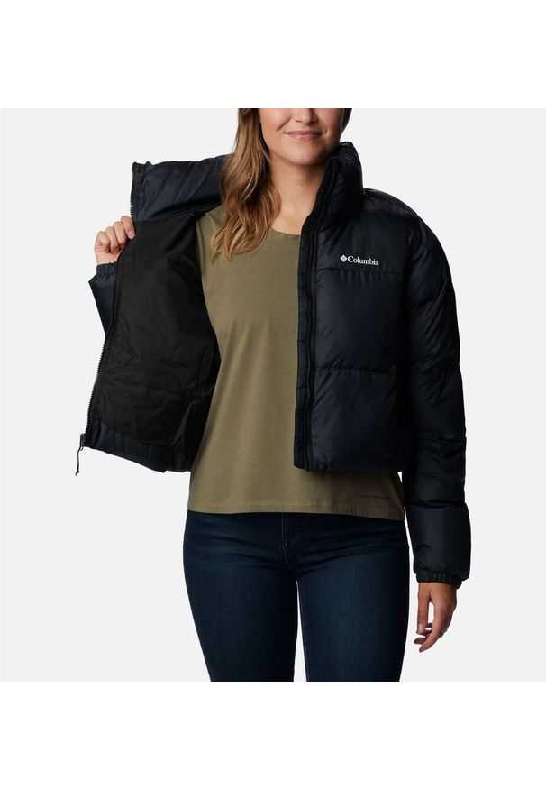 columbia - Columbia Kurtka Puffect Ii 2088501010. Kolor: czarny. Materiał: puch. Sport: turystyka piesza