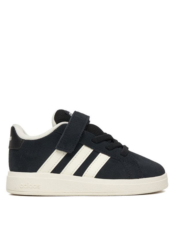 Adidas - adidas Sneakersy Grand Court 00S El I JR0779 Czarny. Kolor: czarny. Materiał: skóra, zamsz
