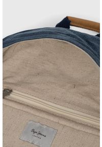 Pepe Jeans Plecak męski kolor granatowy duży gładki. Kolor: niebieski. Wzór: gładki #2