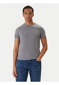 Tommy Jeans T-Shirt DM0DM04411 Szary Slim Fit. Kolor: szary. Materiał: bawełna #1