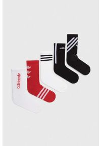 adidas Originals skarpetki 5-pack kolor biały. Kolor: biały. Materiał: bawełna, włókno, materiał #1