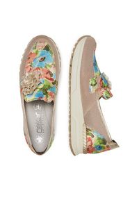 Rieker Półbuty N7460-31 Różowy. Kolor: różowy. Materiał: materiał #6