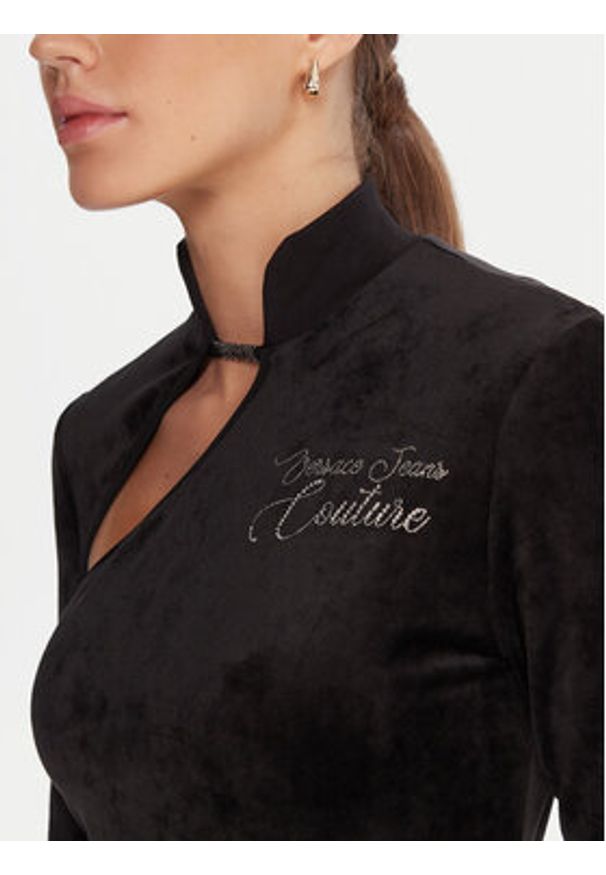 Versace Jeans Couture Sukienka koktajlowa 79HAO9A1 J0241 Czarny Slim Fit. Kolor: czarny. Materiał: syntetyk. Styl: wizytowy