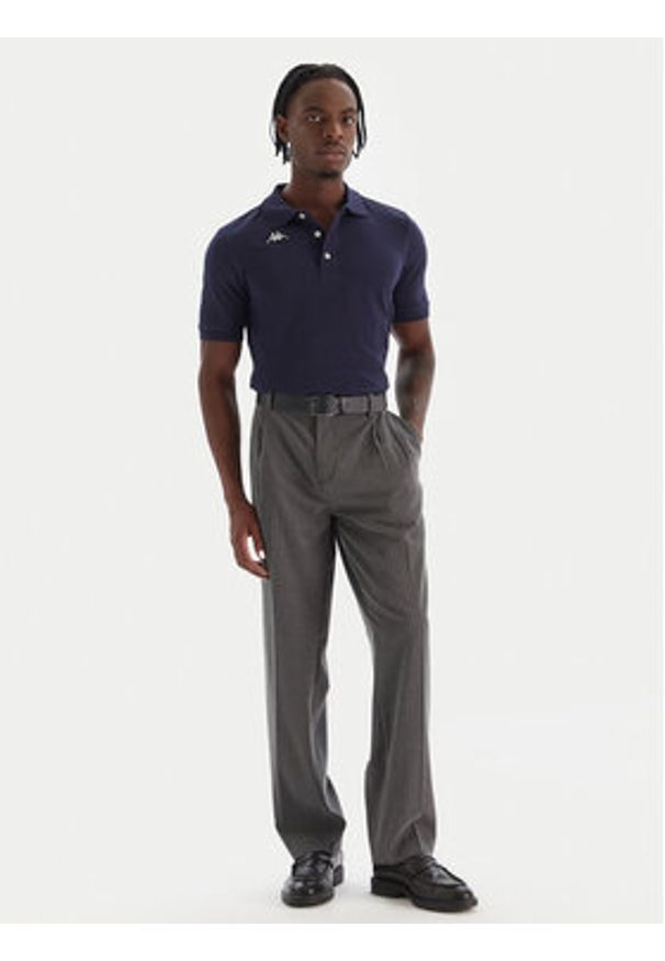 Kappa Polo Logo Sharas Mss 302B3D0 Granatowy Regular Fit. Typ kołnierza: polo. Kolor: niebieski. Materiał: bawełna