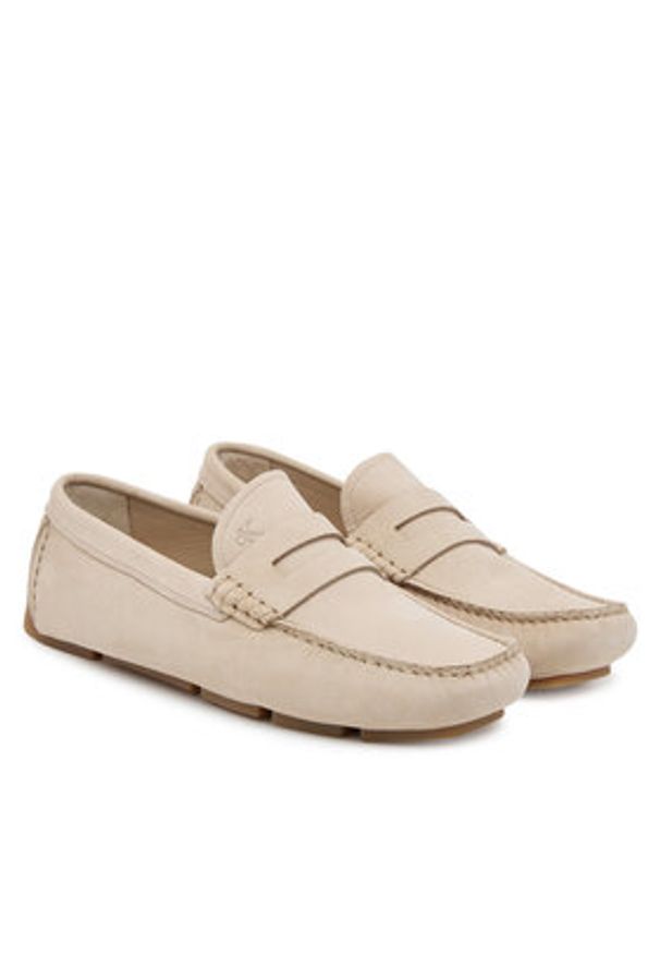 Calvin Klein Mokasyny Driver Penny Nu HM0HM01866 Beżowy. Kolor: beżowy. Materiał: skóra