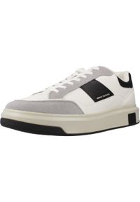 Armani Exchange - Kapcie ARMANI EXCHANGE XM001720 AF1752 Biały. Kolor: biały. Materiał: syntetyk, tkanina, skóra. Sport: turystyka piesza