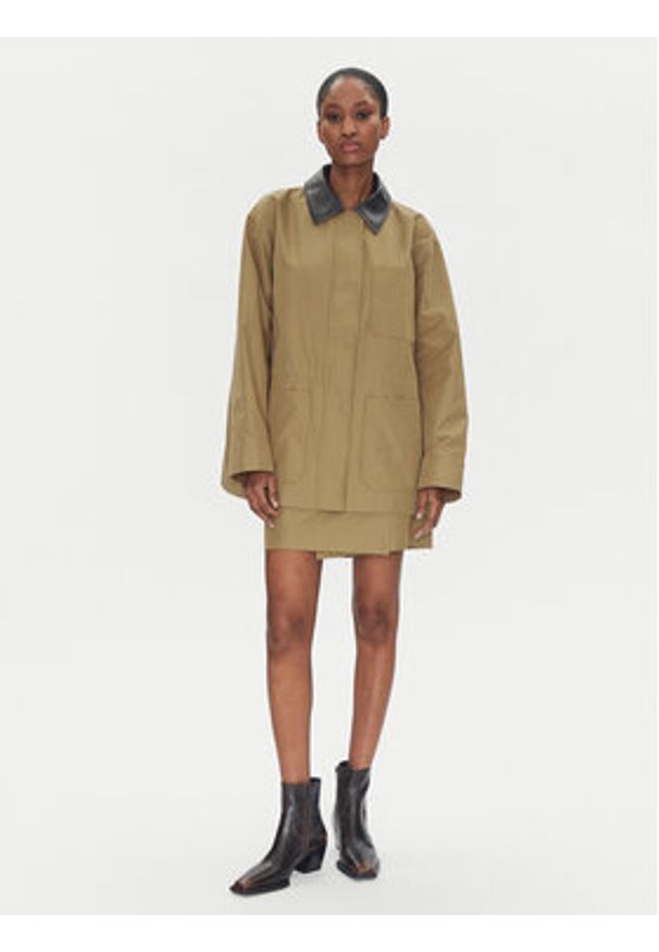 2NDDAY Płaszcz przejściowy Bruce 2252112127 Beżowy Regular Fit. Kolor: beżowy. Materiał: bawełna