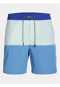Jack&Jones Junior Szorty kąpielowe Jpstcapri 12253773 Niebieski Regular Fit. Kolor: niebieski. Materiał: syntetyk #1