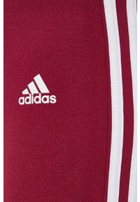 Adidas - adidas Legginsy HD1826 damskie kolor różowy gładkie. Kolor: różowy. Materiał: bawełna, dzianina. Wzór: gładki #2