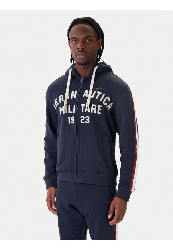 Aeronautica Militare Bluza 261FE2070UF00677 Granatowy Comfort Fit. Kolor: niebieski. Materiał: bawełna