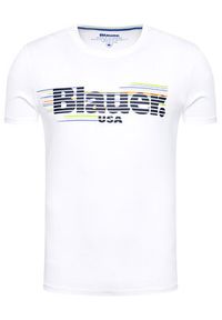 Blauer T-Shirt Striped 21SBLUH02334 004547 Biały Regular Fit. Kolor: biały. Materiał: bawełna #3