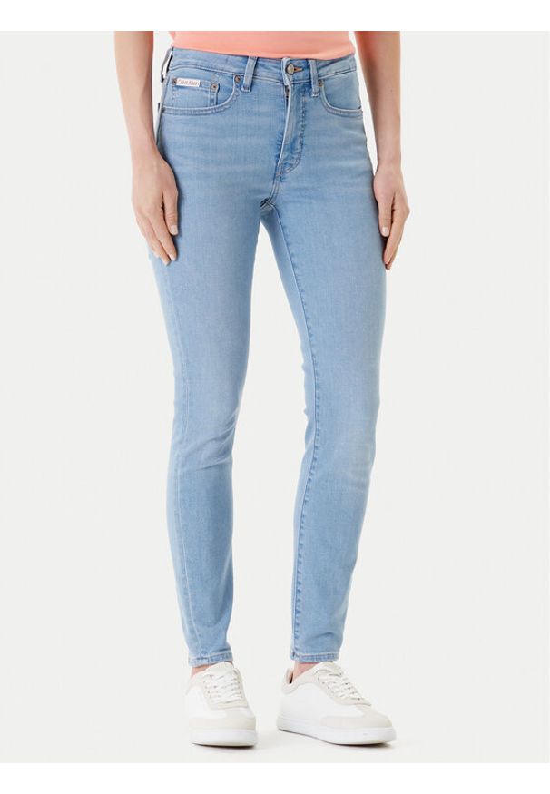 Calvin Klein Jeans Jeansy LV047C776G Niebieski Skinny Fit. Kolor: niebieski