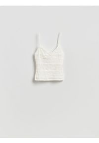 Reserved - Koronkowa bluzka - złamana biel. Materiał: koronka #1