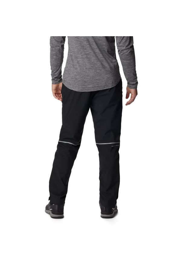columbia - Spodnie Wodoodporne Męskie Columbia Hazy Trail Rain Pant. Kolor: czarny. Długość: długie. Sport: turystyka piesza