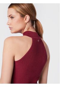 Guess Sweter Shayna W2BR66 Z2YK2 Czerwony Slim Fit. Kolor: czerwony. Materiał: wiskoza