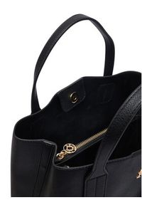 TOMMY HILFIGER - Tommy Hilfiger Torebka Th Icon Mini Satchel AW0AW18722 Czarny. Kolor: czarny. Materiał: skórzane #6