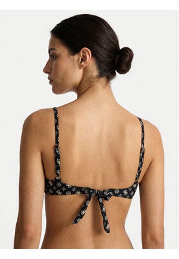 Guess Góra od bikini E6GJ09 MC04R Czarny. Kolor: czarny. Materiał: syntetyk